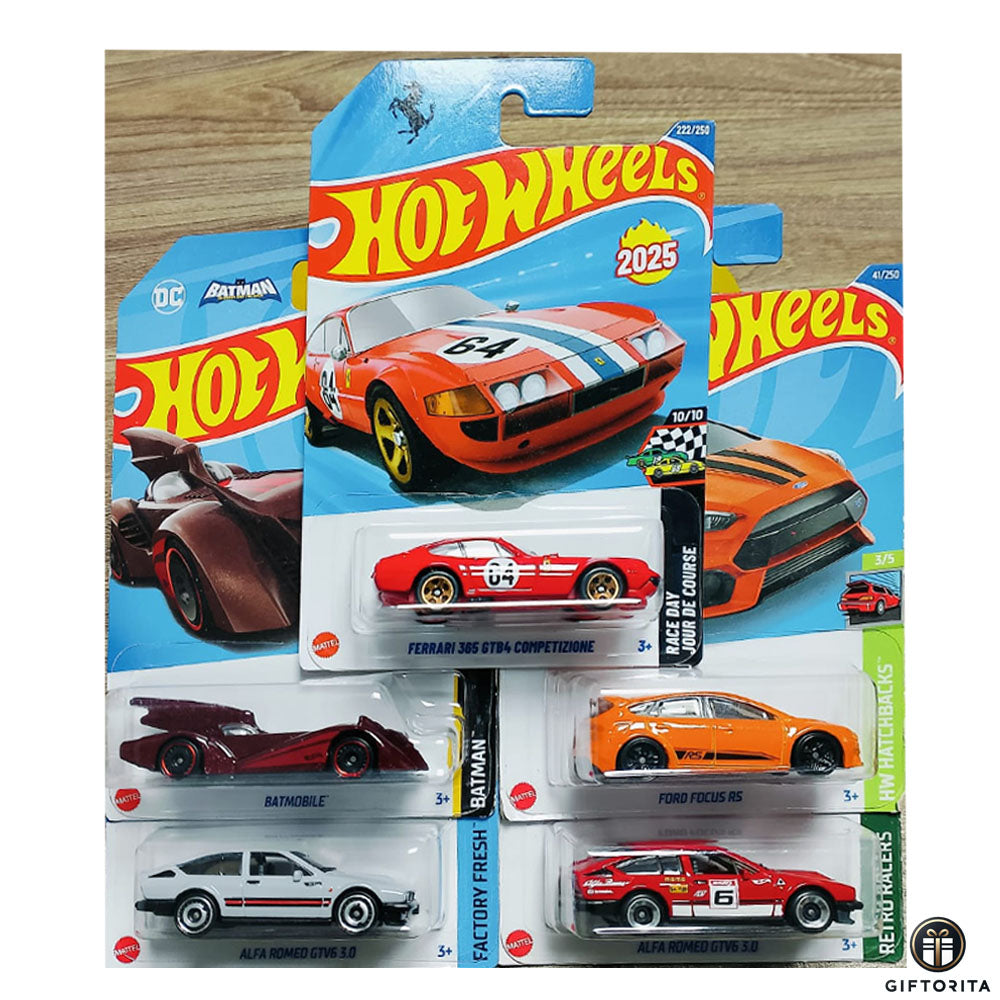 Hot Wheels Regular Set OF 5 Cars # 19
