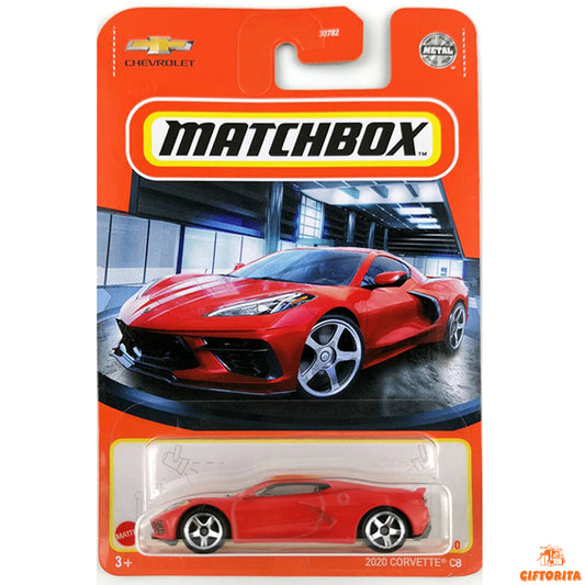 Matchbox Regular Card P00015 – 2020 Corvette C8 – Red – 40/100