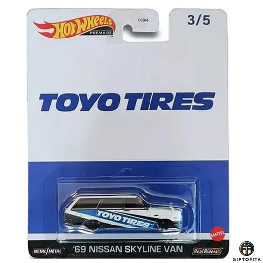 Hot Wheels Premium Single – Toyo Tires – 69 Nissan Skyline Van – 3/5