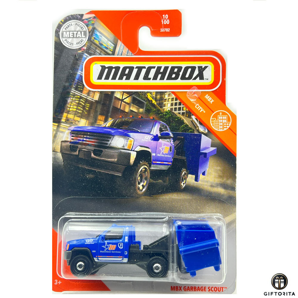 Matchbox Regular Card 1 (P00015) -Mbx garbage scout -10/100