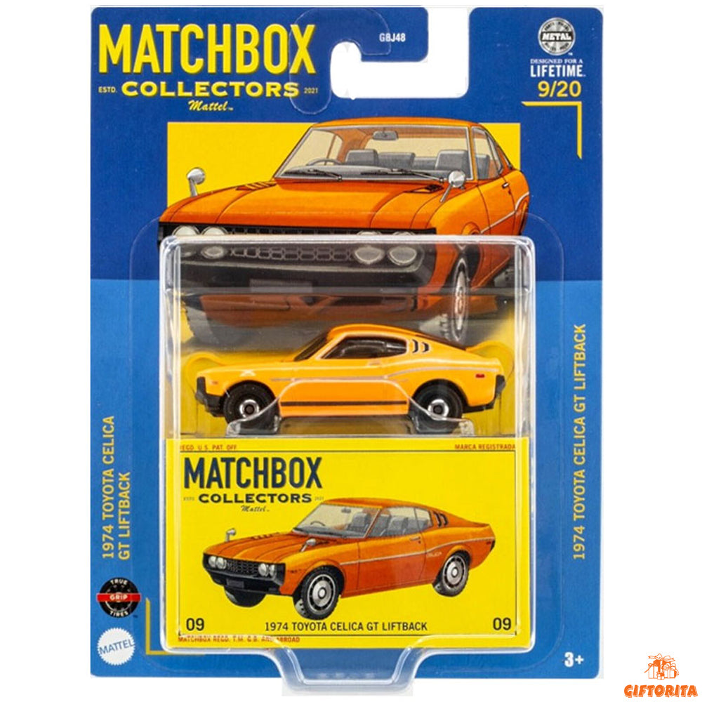 Matchbox Premium Collectors P00017 -1974 Toyota Celica GT Liftback -9/20 -Orange