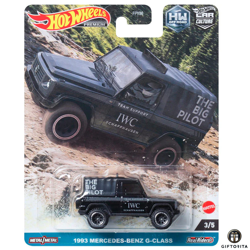 Hot Wheels Premium Single – Car Culture-1993 MERCEDES-BENZ G-CLASS 3/5 BLACK