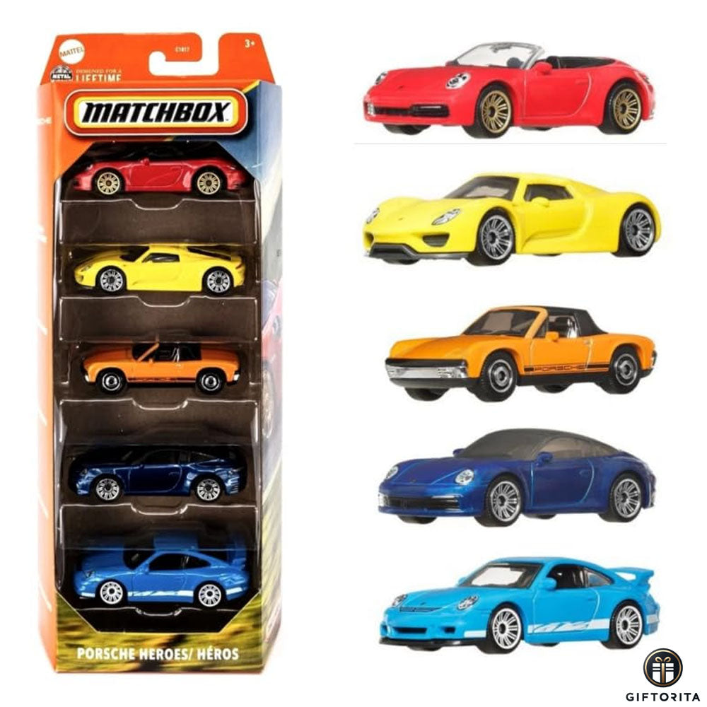 Matchbox 5 Pack (P00019) - Porsche Heroeas/ Heros