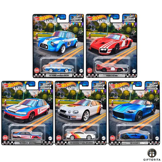 Hot Wheels 2023 PREMIUM Boulevard Set of 5 Car, 86 – 90 (P01290)