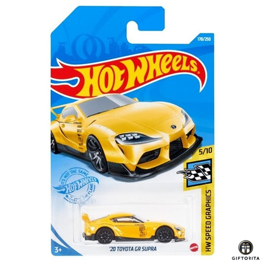 Hot Wheels Regular Toyota - 20 Toyota GR Supra - 5/10 & 178/250 - Yellow
