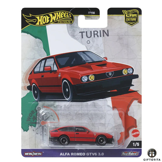 Hot Wheels Premium Single – Alfa Romeo GTV6 3.0 – 1/5 – Red