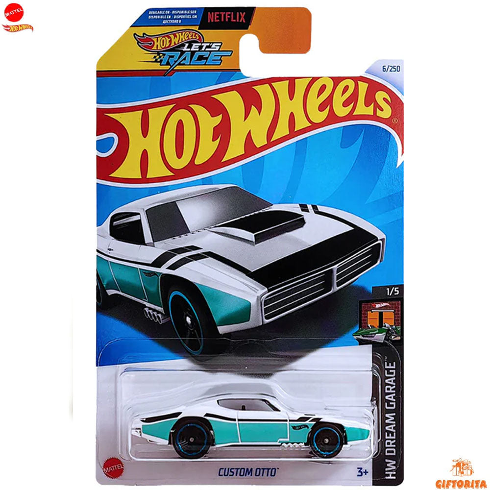 Hot Wheels Regular OTTO – Custom OTTO – 1/5 & 6/250 -White, Blue liner