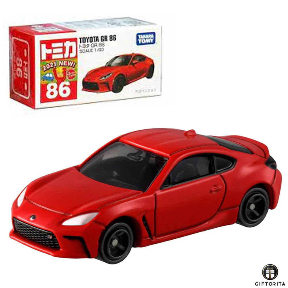 DIE CAST 1:60 – TOMICA REGULAR 86 – TOYOTA GR 86 – RED