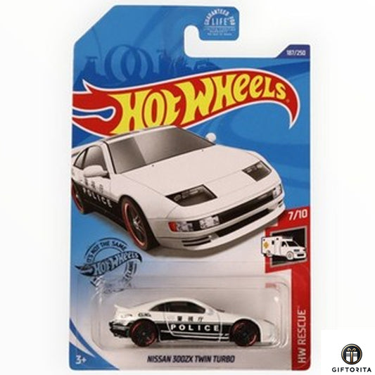 Hot Wheels Regular Nissan - Nissan 3000ZX Twin Turbo - 7/10 & 187/250 - White