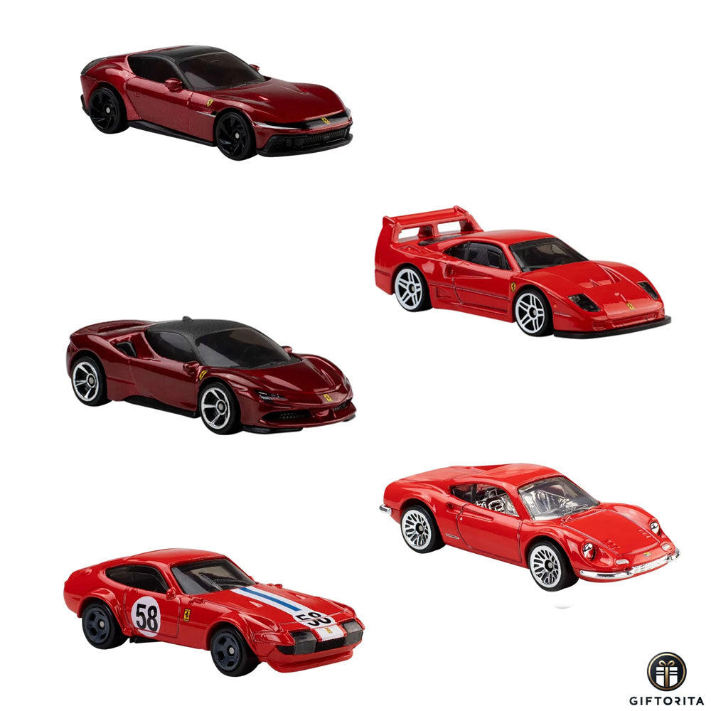Pre-Order - 2026 Hot Wheels Ferrari 5-Pack