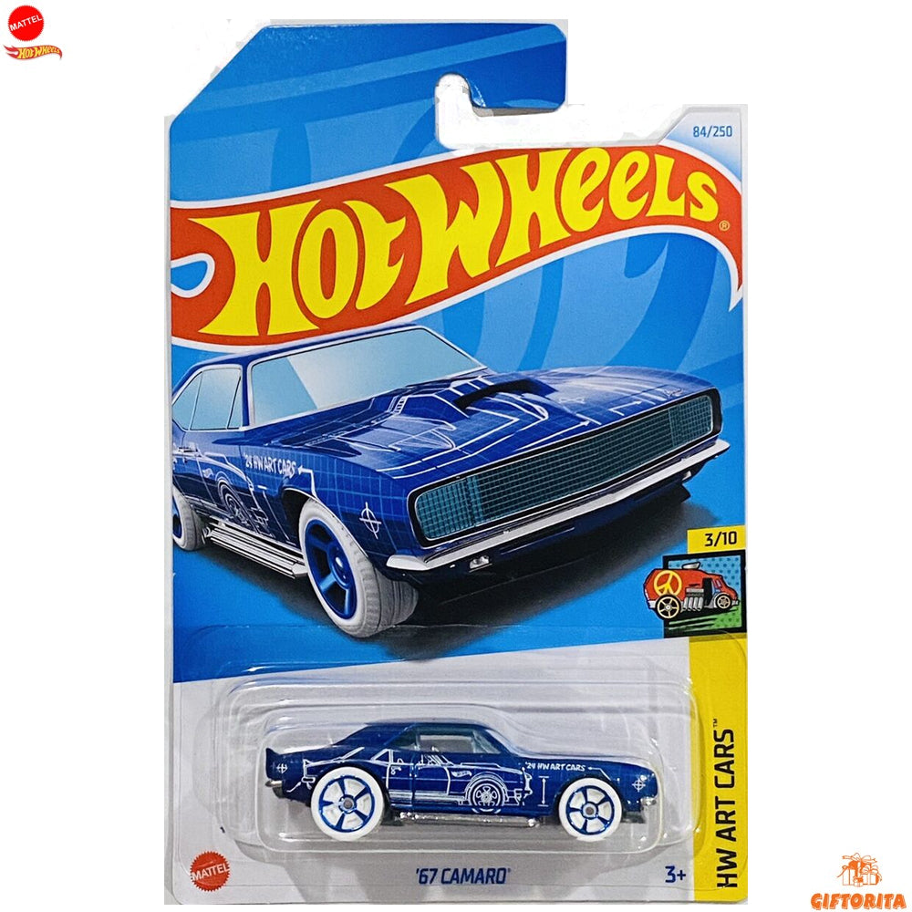 Hot Wheels Regular Camaro - 67 Camaro - 3/10 & 84/250 - Blue