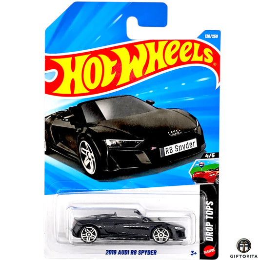 Hot wheels Regular- Audi-2019 AUDI R8 Spyder- 4/5&130/250-Black