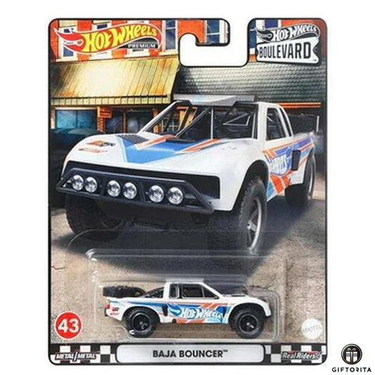 Hot Wheels Premium Single 1 – Baja Bouncer – Boulevard 43 – White