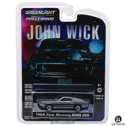 Greenlight Die Cast 1:64 (P00981) - John Wick - 1969 Ford Mustang Boss 429