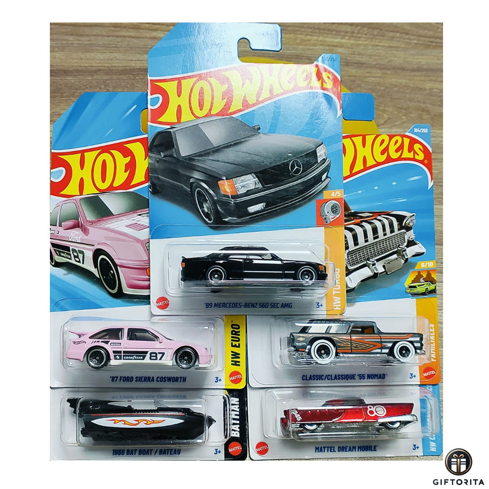 Hot Wheels Regular Set OF 5 Cars # 1