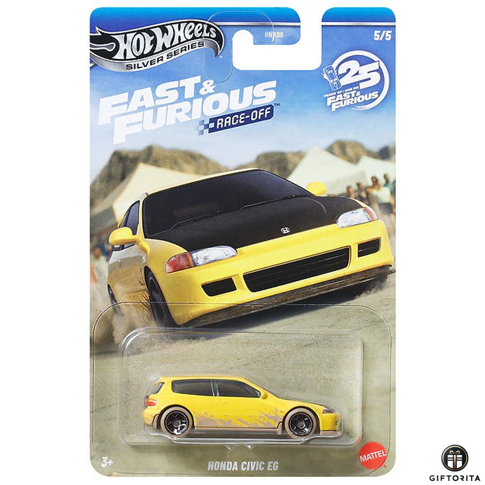 Hot Wheels Regular  – Silver Series - Fast & Furious # Race-Off - Honda Civic EG - 5/5 - Yellow