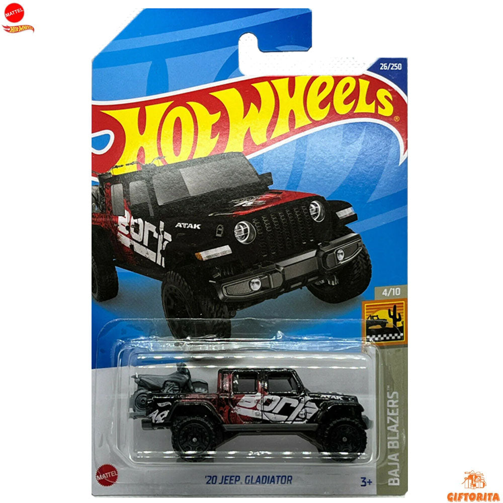 Hot Wheels Regular Jeep – 20 Jeep Gladiator – 4/10 – 26/250 – Black