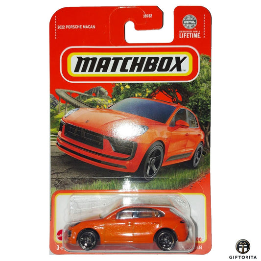 Matchbox Regular Card 2 (P00015) - 2022 Porsche Macan - 11/100 - Orange