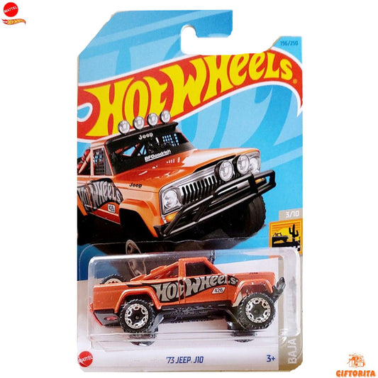 Hot Wheels Regular Jeep  –  73 jeep J10  –  3/10 & 196/250  – Orange