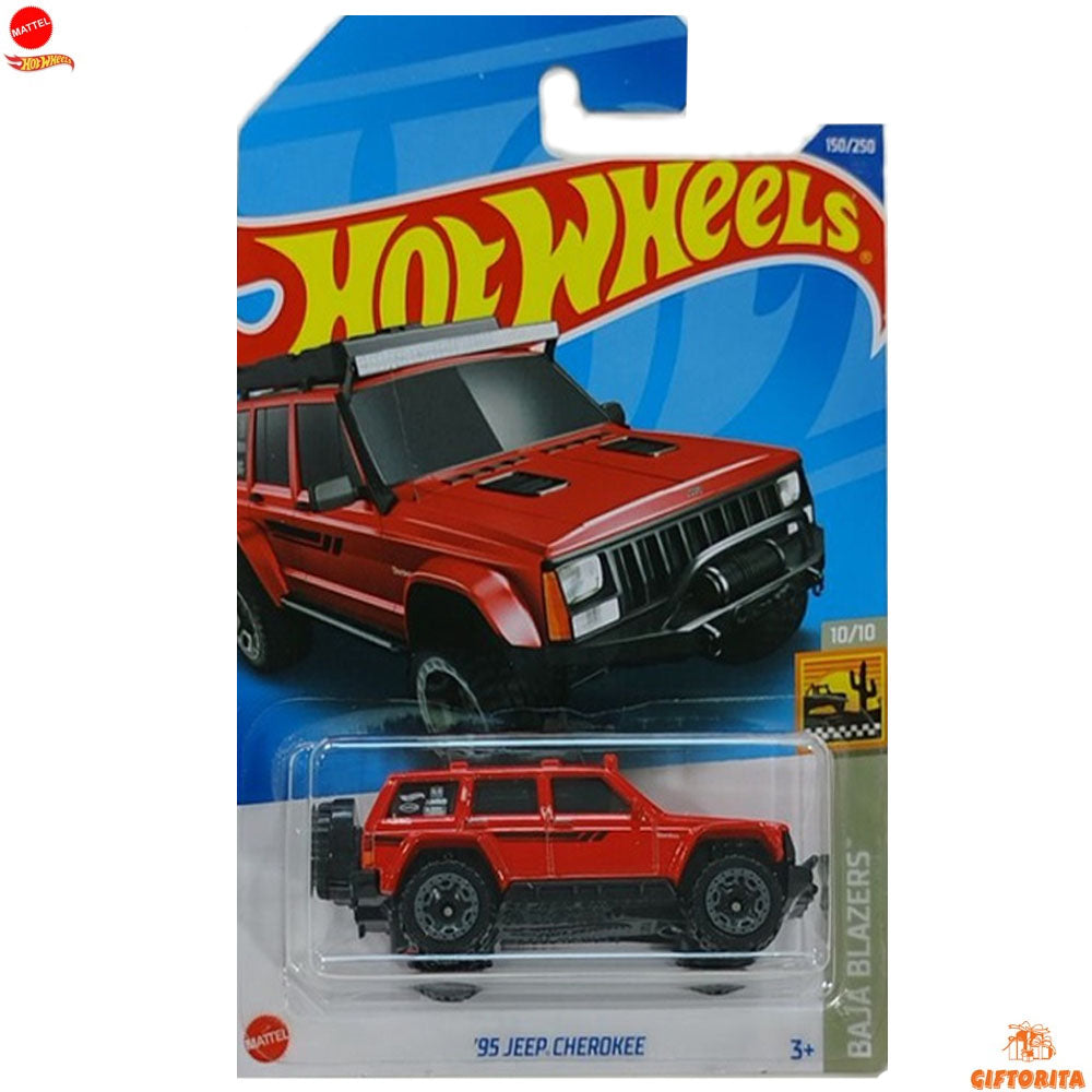 Hot Wheels Regular Jeep – 95 Jeep Cherokee – 10/10 & 150/250 – Red