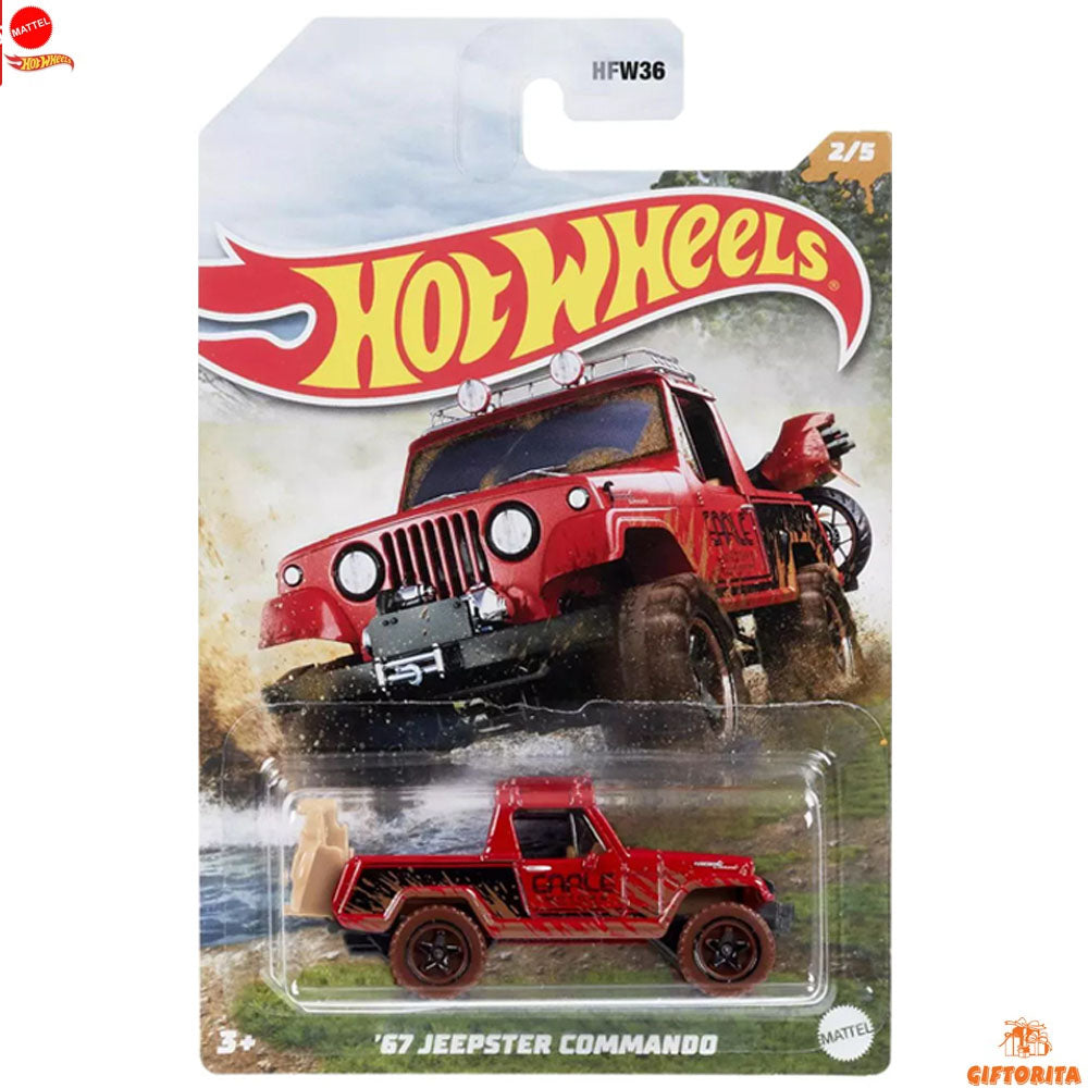 Hot Wheels Regular Jeep – 67 Jeepster Commndo – 2/5 – Red