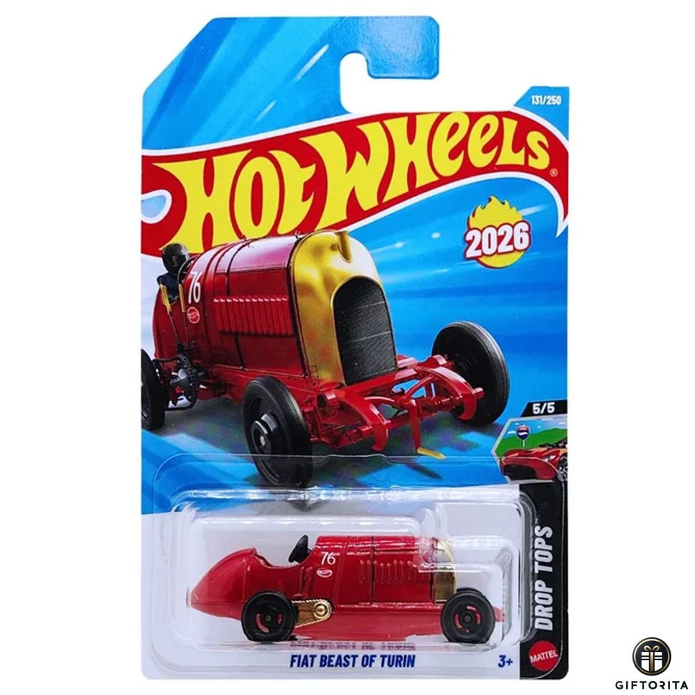 Hot Wheels Regular Fiat - Fiat Beast Of Turin - 5/5 & 131/250 - Red