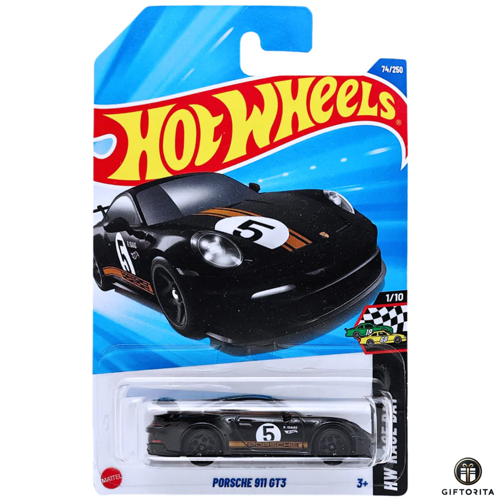 Hot Wheels Regular - Porsche 911 GT3 - 1/10 & 74/250