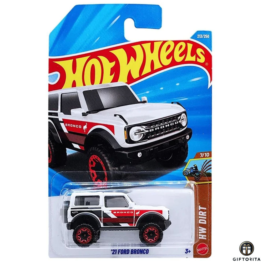 Hot Wheels Regular - 21 Ford Bronco - 7/10 & 213 - White