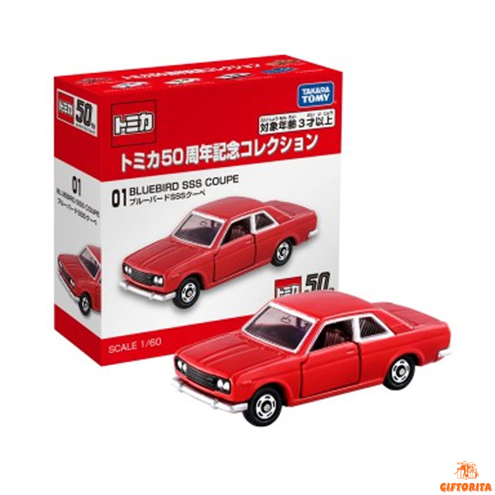 TOMICA Regular 1:60 – 50th Anniversary – Collection 01 Bluebird SSS Coupe