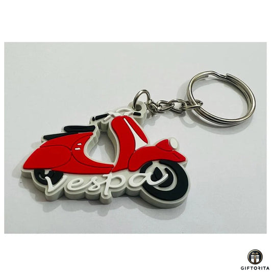 Key Ring (P00995) - Vespa Keyring Red 🛵