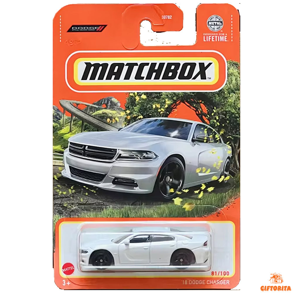 Matchbox Regular Card P00015 – 18 Dodge Charger – 61/100 – White