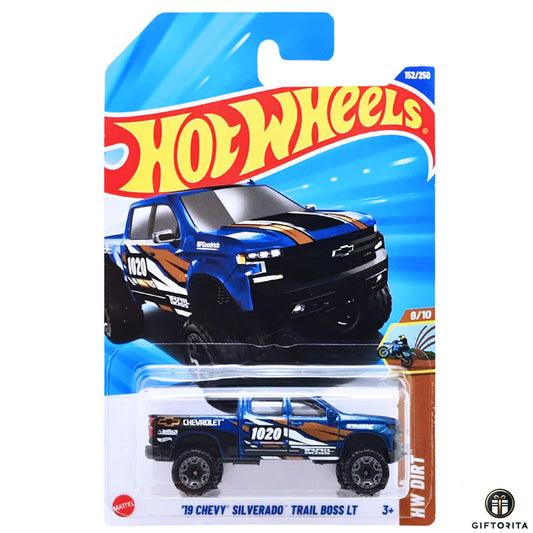 Hot Wheels Regular - 19 Chevy Silverado Trail Boss LT - 8/10 & 152/250 - Blue