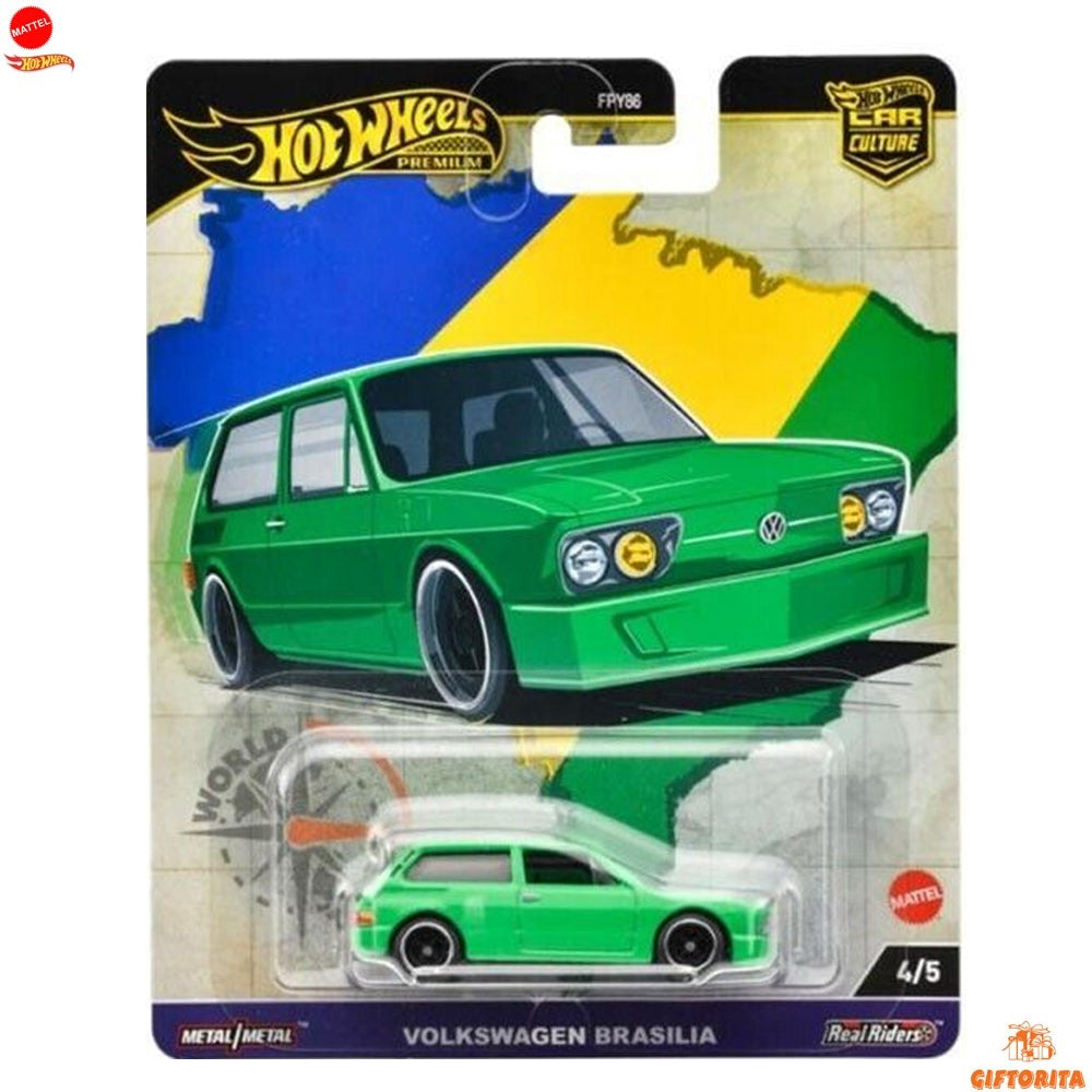 Hot Wheels Premium Single 4 – Volkswagen Brasilia – 4/5 – Green