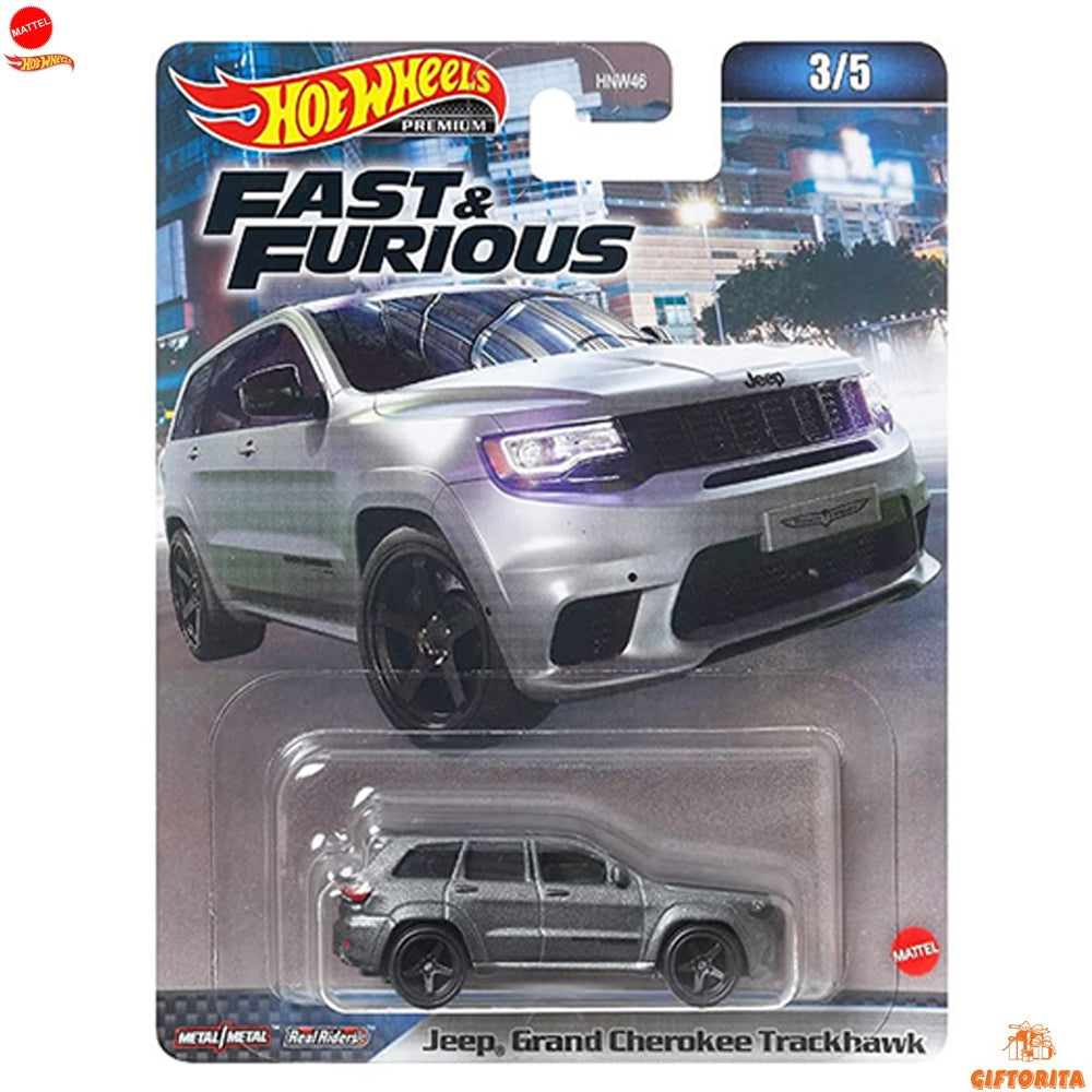 Hot Wheels Premium Single 4 – Fast & Furious – Jeep Grand Cherokee Trackhawk – 3/5 -Grey