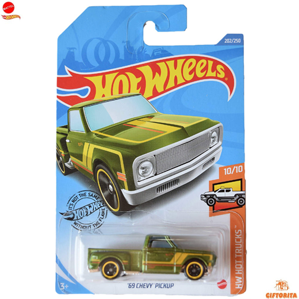 Hot Wheels Regular – 69 Chevy Pickup – 10/10 & 202/250 – Green