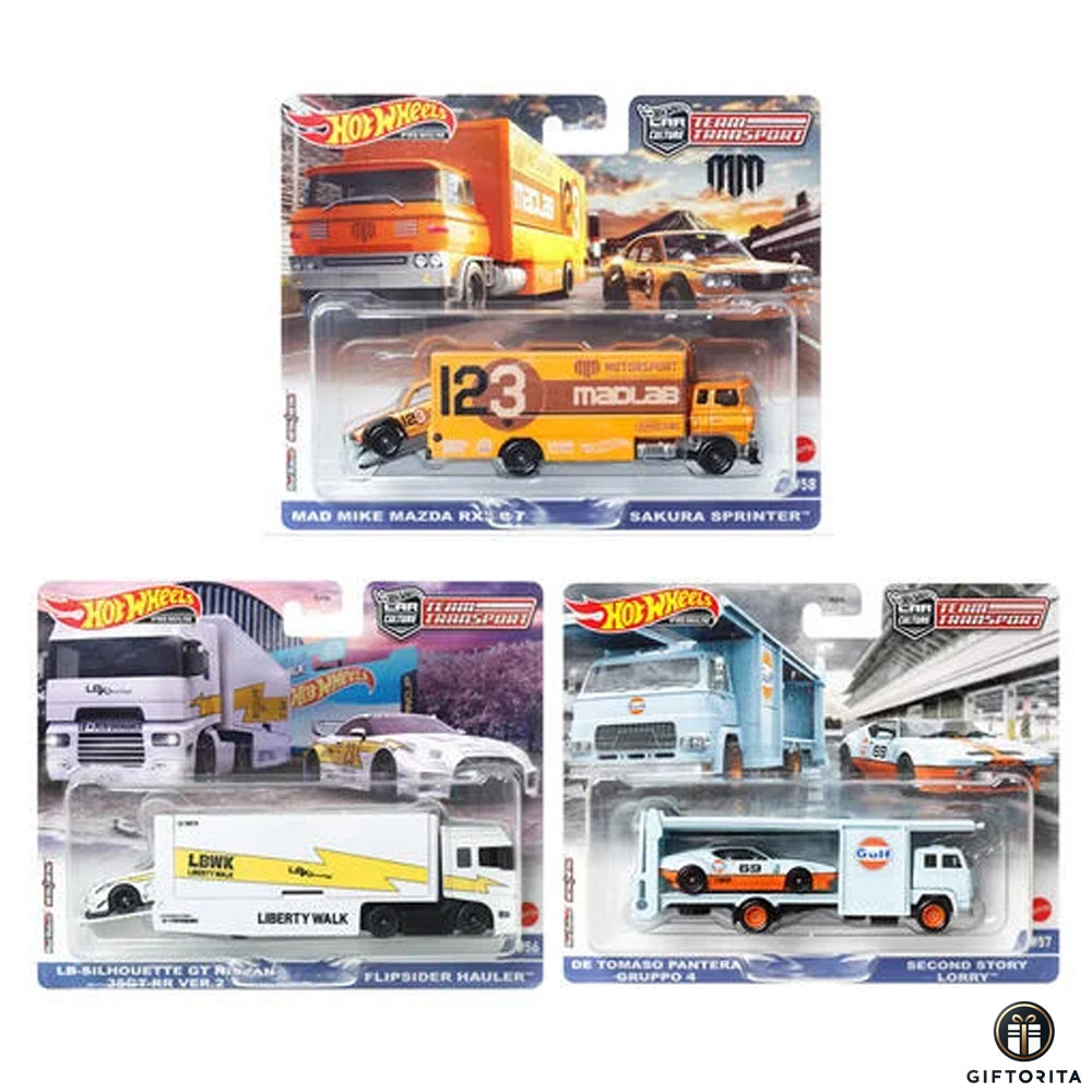 Hot Wheels Premium 1:64 Team Transport (P00086) - 2023 V Case Assortment (56,57,58)