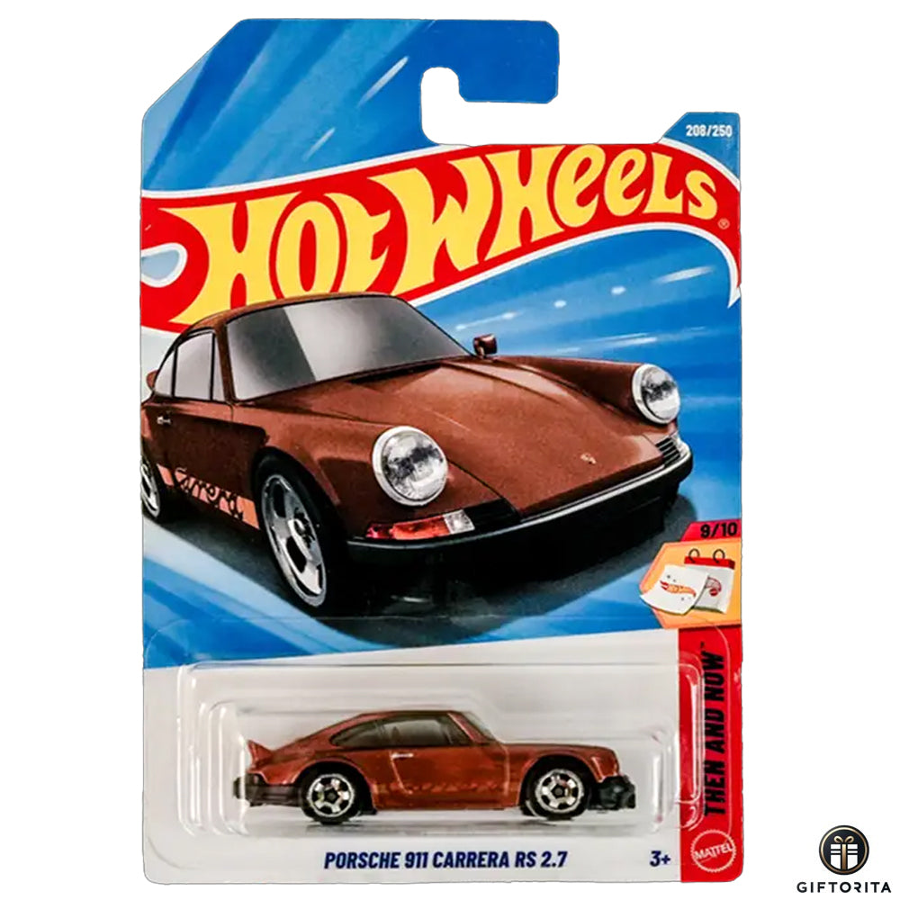 Hot Wheels Regular -Porsche 911 carrera rs 2.7 -9/10 & 208/250 -Broun