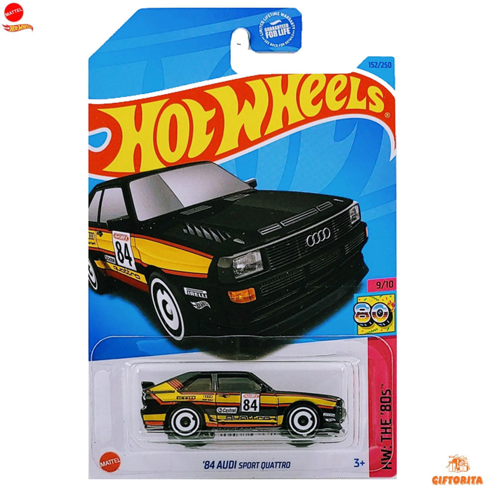 Hot wheels Regular – 84 Audi Sport Quattro 9/10 & 152/250 – Black