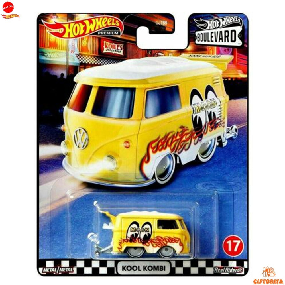 Hot Wheels Premium Single 4 – Kool Kombi – Boulevard 17 – Yellow