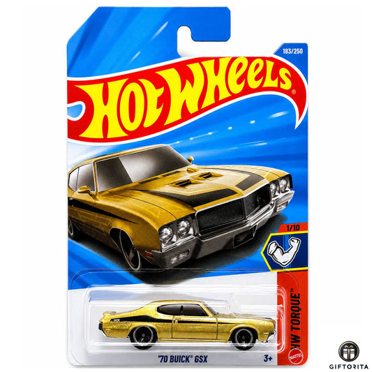 Hot Wheels Regular - 70 Buick GSX - 1/10 & 183/250 - Gold