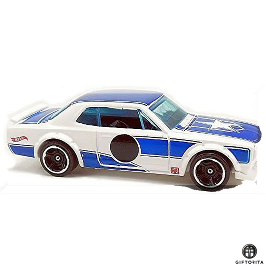 Hot Wheels Regular (LOOSE) P01211 – Nissan Skyline H/T 2000GT-X – 9/10 & 283/365 – White + Blue (CARD AVAILABLE)
