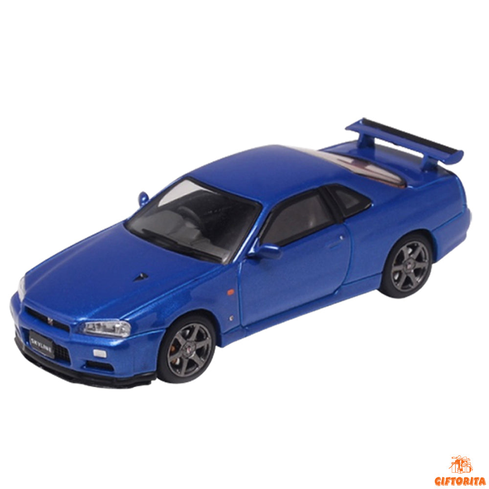 Stance Hunters 1:64 Die Cast (P00057) – Nissan Skyline GTR R34 V-Spec ll – Blue