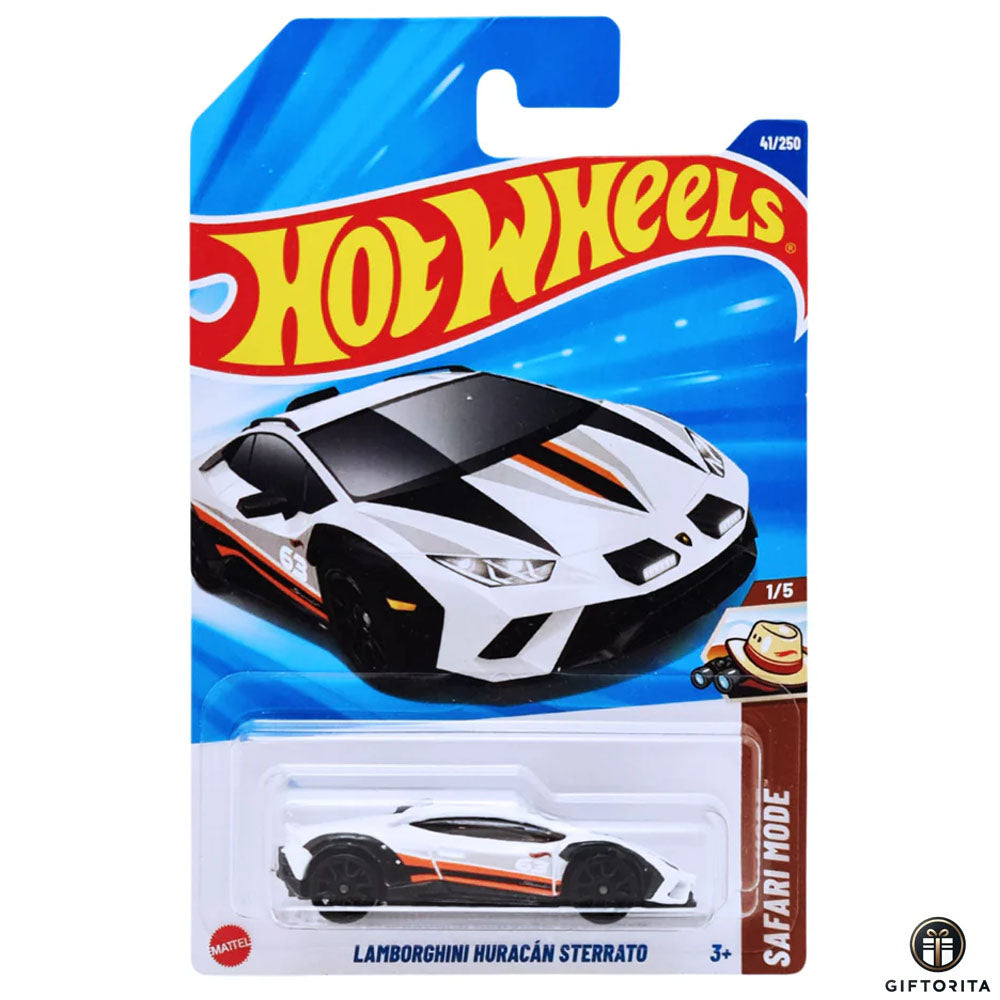 Hot Wheels Regular  -  Lamborghini Huracan Sterrato - 1/5 & 41/250 - White