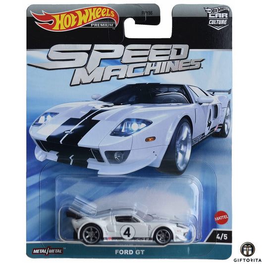 Hot Wheels Premium Single 2 – Speed Machines – Ford GT – 4/5 – White