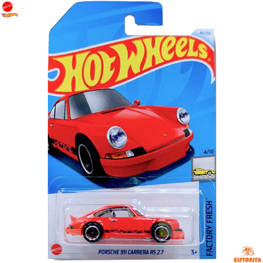 Hot Wheels Regular Porsche -  Porsche 911 carrera RS 2.7 – 4/10 & 46/250 – Red