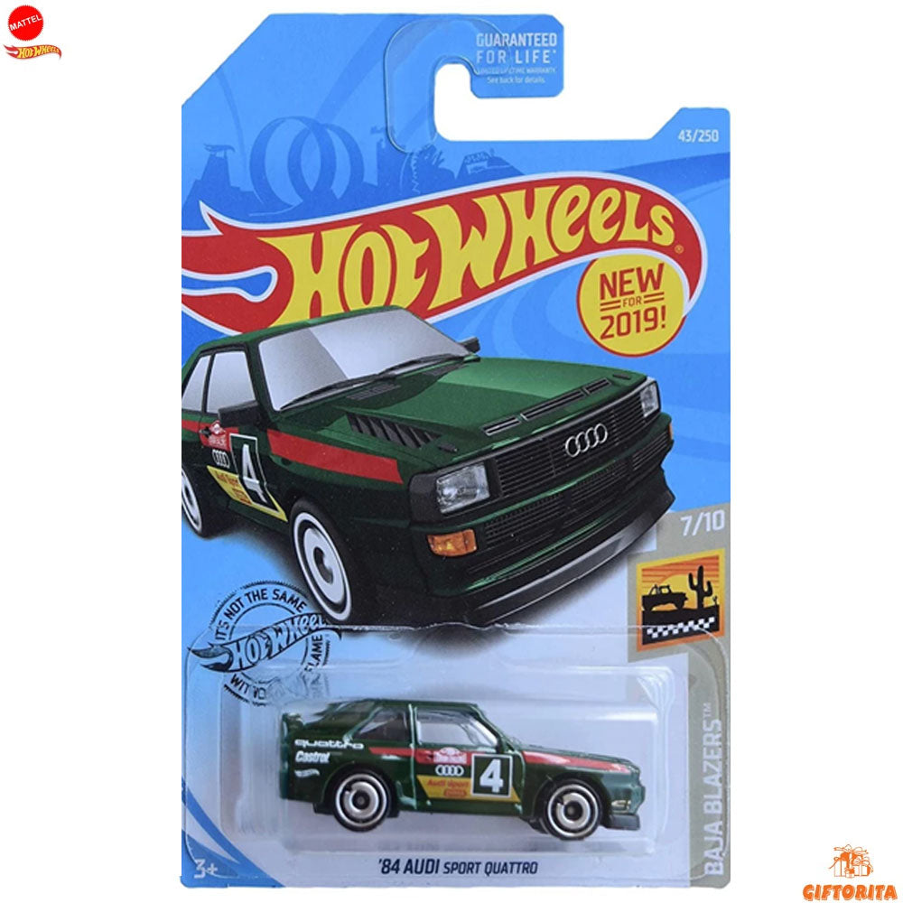 Hot Wheels Regular – 84 Audi Sport Quattro – 7/10 & 43/250 – Green