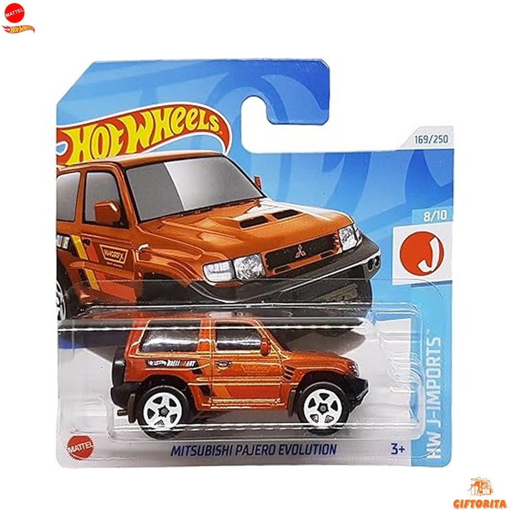 Hot Wheels Regular Short Card – Mitsubishi Pajero Evolution – 8/10 & 169/250