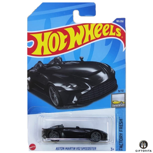 Hot Wheels Regular - Aston Martin V12 Speedster - 9/10 & 183/250 - Black