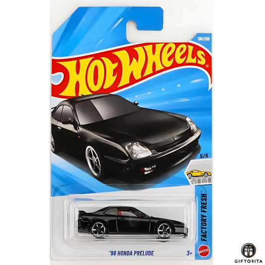Hot Wheels Regular - 98 Honda Prelude - 5/5 & 138/250 - Black