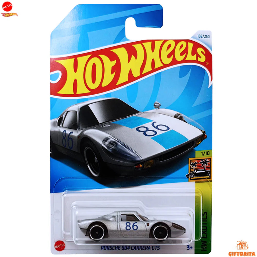 Hot Wheels Regular Porsche -  Porsche 904 Carrera GTS – 1/10 & 158/250 – Silver